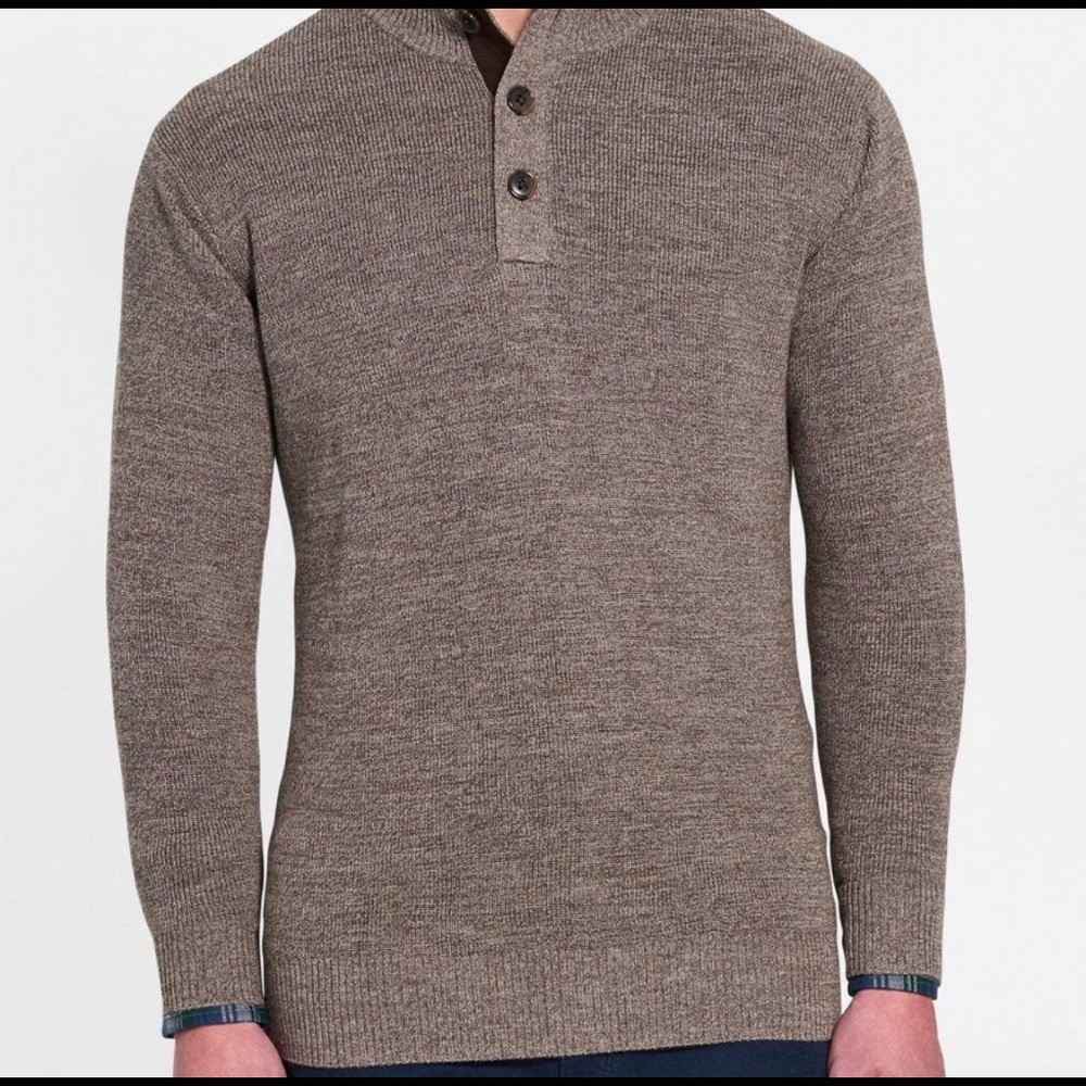 Peter Millar NWT Mountain Button Mock Sweater